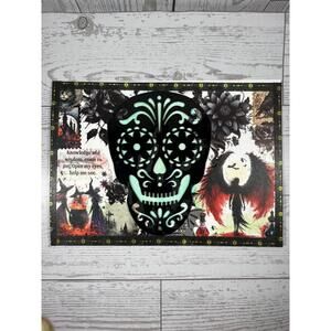 5" x 7" Mixed Media Collage OOAK Handmade Art By Kat Sanders - Open My Eyes